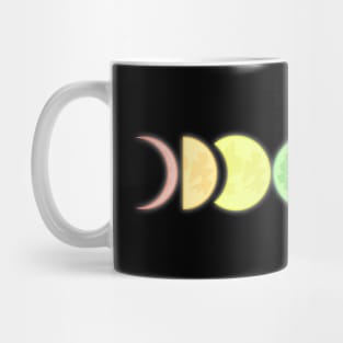 Rainbow Phases of the Moon Mug